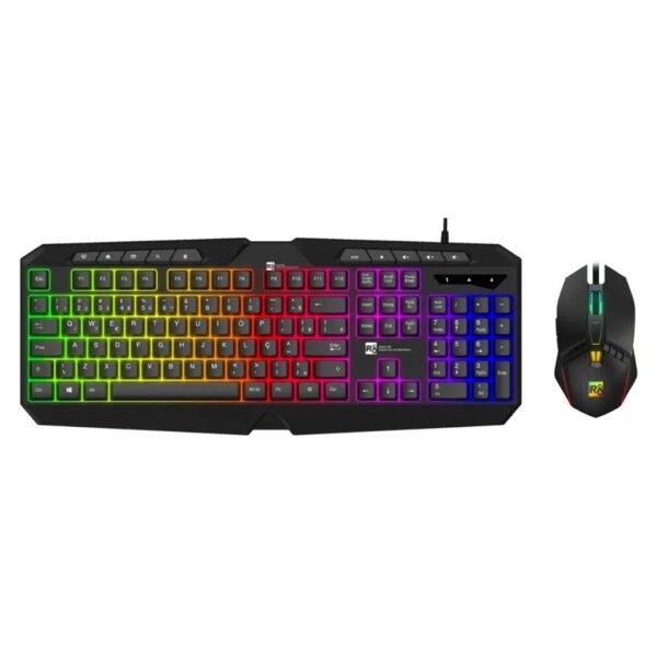 COMBO DE TECLADO Y MOUSE R8 1920 GAMING USB MULTIMEDIA