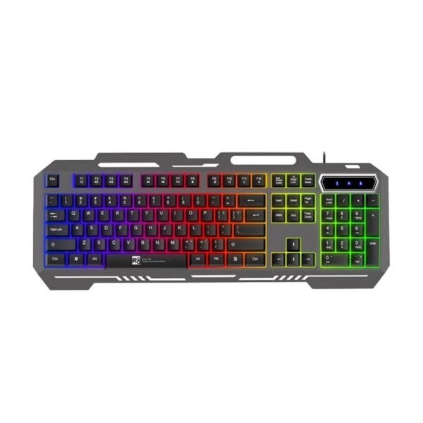 Teclado Gaming R8 1836 Super Cool Metal Iluminado/ Inglés