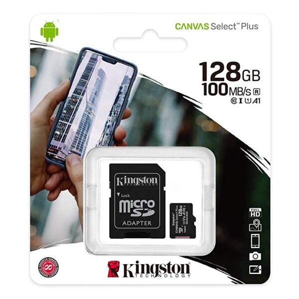 Memoria microSD Kingston 128GB Canvas C10