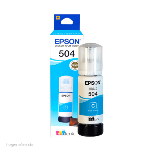 Tinta Epson 504 T504420-AL / CYAN 70ML