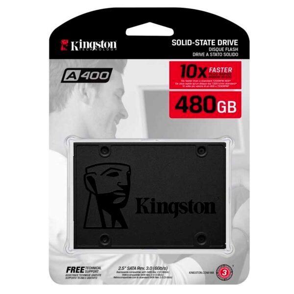 Disco de Estado Sólido Kingston 480GB A400 SATA3 2.5