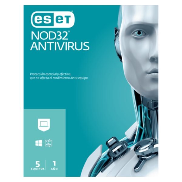 LICENCIA ANTIVIRUS  NOD 32 5PCS/1AÑO