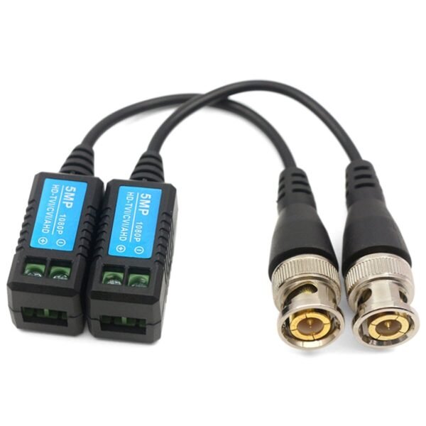 CONECTOR DE VIDEO BALUN SPRYWIRE 5MP CON COLA