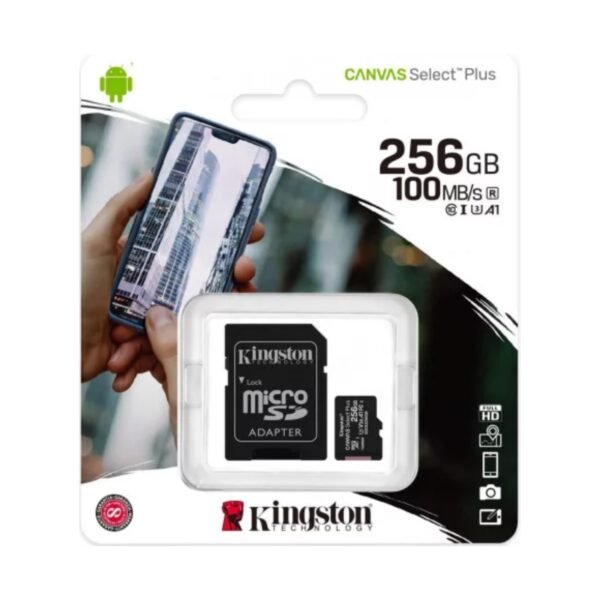 MEMORIA MICROSD KINGSTON 256GB CANVAS CANVAS C10