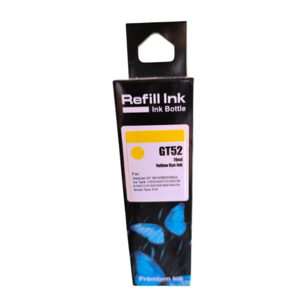 TINTA PREMIUM INK HP GT52 AMARILLO 70ML