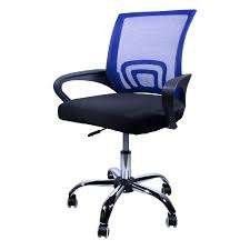SILLA SECRETARIAL R8 TIPO MESH AZUL
